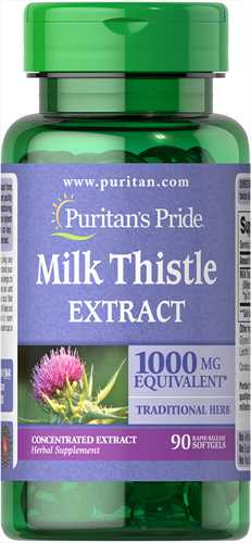 Milk Thistle 1000mg Puritan Pride - Thực phẩm chức năng bổ gan của Mỹ