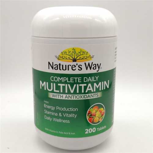 Viên uống bổ sung vitamin tổng hợp Natures Way Complete Daily Multivitamin 200 viên của Úc