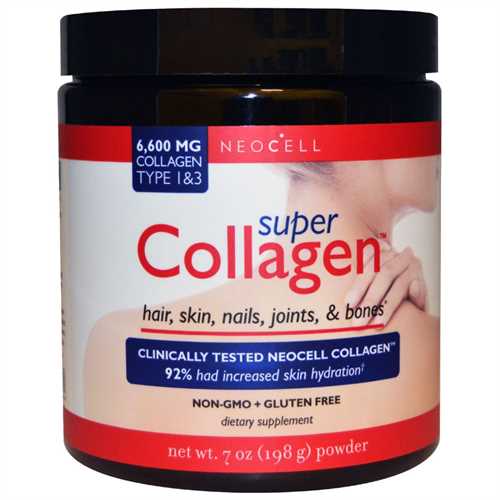 Collagen tuyp 1&3 NeoCell  dạng bột hàm lượng cao 10000mg, 200g, Mỹ 