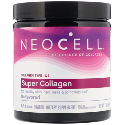 Collagen NeoCell type 1&3 dạng bột hàm lượng cao 6.600mg, 198g, Mỹ