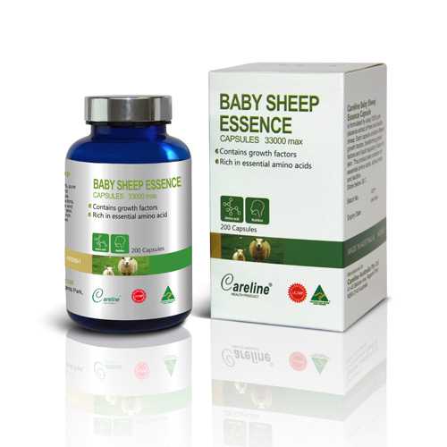 Viên uống Nhau Thai Cừu Baby Sheep Essence 33000 Careline của Úc hộp 200 Viên 
