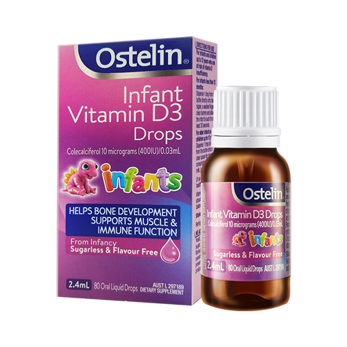 Ostelin Infant Vitamin D3 Drops 2.4ml dành cho trẻ dạng giọt của Úc