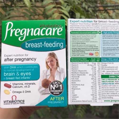 Viên uống lợi sữa Vitabiotics Pregnacare Breast-feeding 84 viên của Vương Quốc Anh