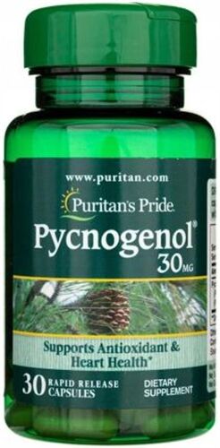 Viên uống chiết xuất nhựa cây thông đỏ Puritan’s Pride Pycnogenol 30 mg 30 viên của Mỹ