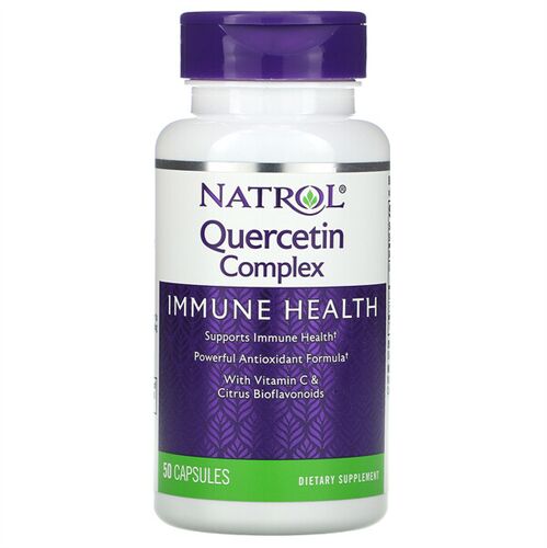 Viên uống Natrol Quercetin Complex, Immune Health with Vitamin C and Citrus Bioflavonoids, 500 mg 50 viên của Mỹ