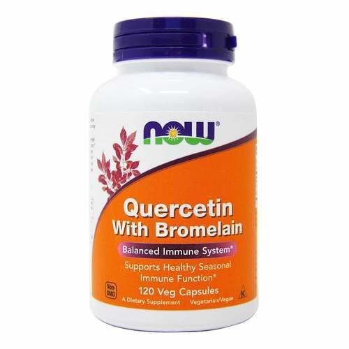 Viên uống Now Supplements Quercetin with Bromelain Balanced Immune System 120 viên của Mỹ