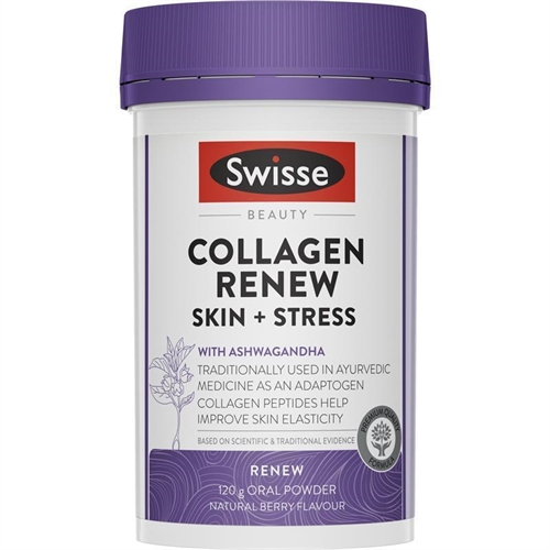 Collagen dạng bột Swisse Beauty Collagen Renew 120g Powder vị Berry của Úc