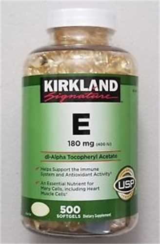 Vitamin E 500 viên Kirkland của Mỹ - Đẹp da, chống lão hóa 