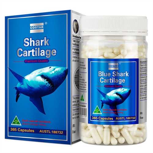 Sụn Cá Mập xanh Costar của Úc hộp 365 viên – Blue Shark Cartilage 750mg