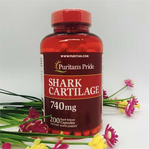 Sụn cá mập Puritan's Pride của Mỹ 740mg, hộp 200 viên - Shark Cartilage