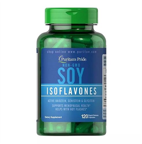 Mầm đậu nành estrogen tự nhiên cho phái nữ 120 viên Puritan – Non-GMO Soy Isoflavones 750 mg 