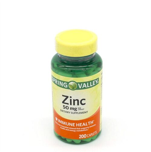 Zinc 50 mg hộp 200 viên Spring Valley - Viên Kẽm duy trì hệ miễn dịch khỏe mạnh