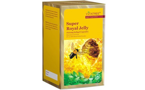 Sữa ong chúa Úc Super Royal Jelly 1600mg hộp 365 viên - Vitatree Australia