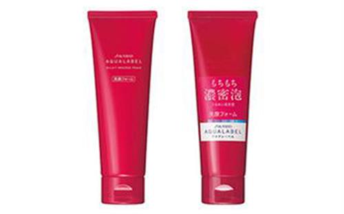 Sữa rửa mặt dưỡng ẩm Shiseido Aqualabel milky mousse foam màu đỏ Nhật