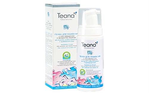 Bọt rửa mặt Teana P2 của Nga - Dành cho da dầu, da hỗn hợp và da nổi mụn