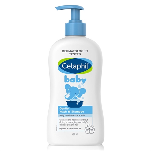 Tắm Gội 2 trong 1 Cho Bé Cetaphil Baby Gentle Wash Shampoo 2in1 400ml của Pháp