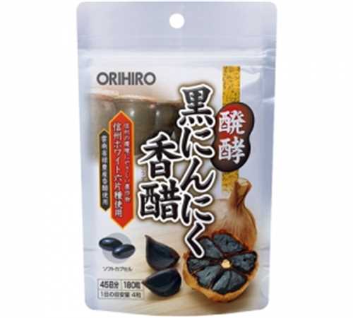 Tỏi đen Nhật Bản Orihiro hộp 180 viên - Giảm mỡ máu, xơ vữa động mạch, ngừa ung thư