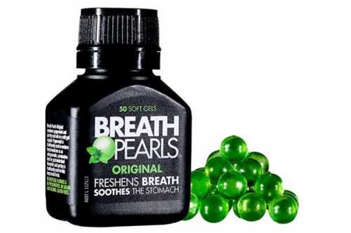 Viên uống hỗ trợ thơm miệng Breath Pearls hộp 50 viên của Úc