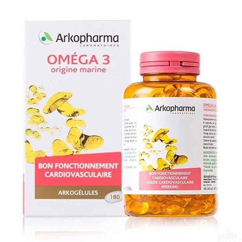 Viên uống omega 3 Arkopharma Arkogélules Oméga 3 180 viên của Pháp