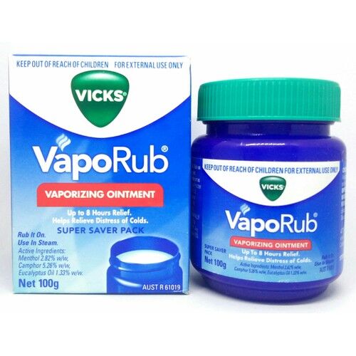 Dầu ấm ngực giảm ho Vicks VapoRub Vaporizing Ointment 100g