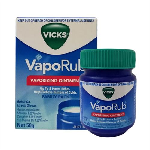 Dầu ấm ngực giảm ho Vicks VapoRub Vaporizing Ointment 50g