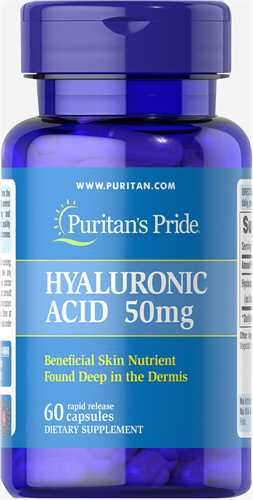 Viên uống Puritan's Pride Hyaluronic Acid 50 mg 60 viên