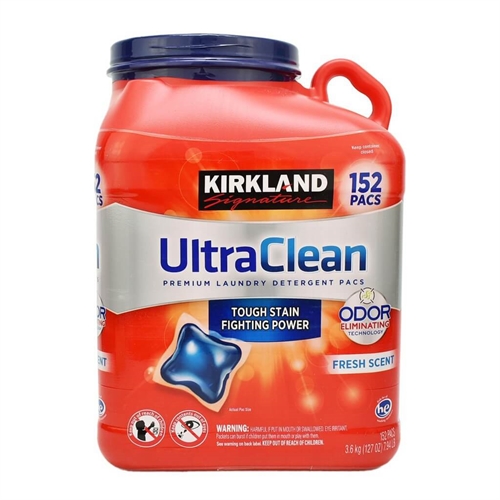 Viên giặt quần áo Kirkland Signature Ultra Clean 152 viên của Mỹ