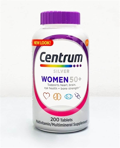 Centrum silver ultra women's 50+ 200 viên - Vitamin dành cho phụ nữ trên 50 tuổi