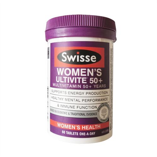 Viên uống Vitamin tổng hợp cho phụ nữ trên 50 tuổi Swisse Women’s Ultivite 50+ 60 viên