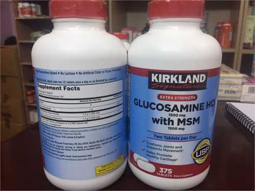 Glucosamin HCI 1500mg KIRKLAND with MSM 1500mg hộp 375 viên