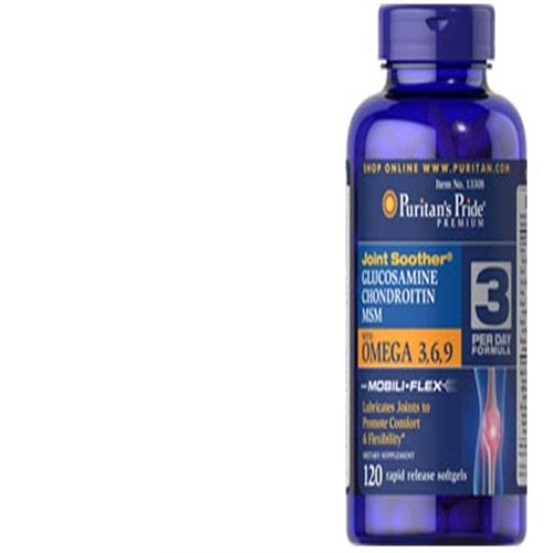 Glucosamine MSM with Omega 3 6 9 Puritan's Pride hộp 120 viên của Mỹ