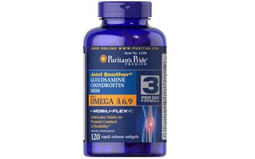 Glucosamine MSM with Omega 3 6 9 Puritan's Pride hộp 120 viên của Mỹ