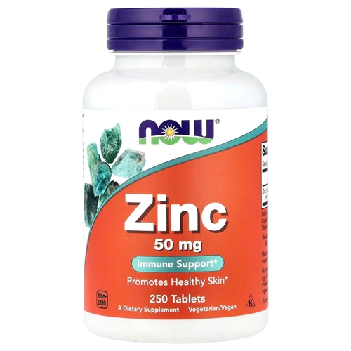 Viên uống bổ sung kẽm Now Zinc 50mg 250 viên của Mỹ