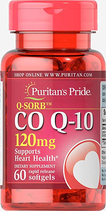 Viên uống Puritan's Pride Premium Q-SORB CO Q10 120mg 60 viên của Mỹ